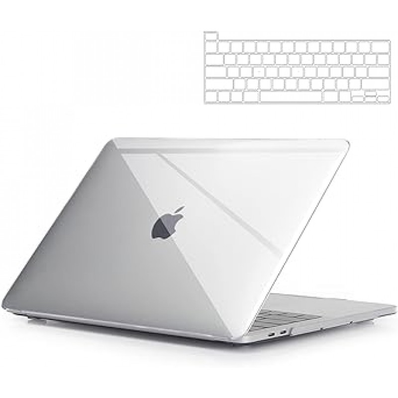 Macbook Pro 13인치 케이스용 TALENANA, A2338 / A2289 / A2251 / A2159 / A1989 / A1708 / A1706, 2022-2016 모델, M1/M2 칩, 일본어 키보드 커버, 클리어 케이스, 보호 케이스, 하드 케이스, 전체 보호, 먼지 방지, 미끄럼 방지, MacBook 액세서리, Clear 13)