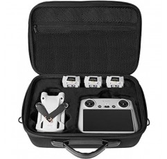 ProCase DJI Mini 3 Pro/DJI Mini 3 Pro (DJI RC) 드론 EVA 보호 케이스 방수 콤보 및 액세서리 수납 내충격 여행 가방 – 블랙