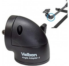 Velbon AMZADAPTER4 0017915890015 삼각대 액세서리, 앵글 어댑터 4 AZ, 직각 어댑터, 알루미늄, 매크로 사진, 오버헤드 뷰 촬영