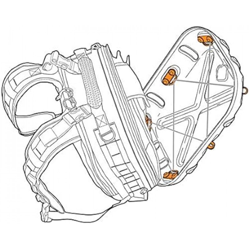 HAZARD4 카메라 가방용 액세서리 HardPoint Kit #1 Coyote HP-KIT1-CYT