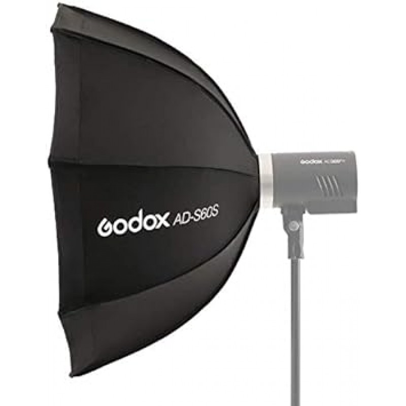 Godox AD-S60s 60cm AD300Pro AD300 Pro 손전등용 휴대용 우산 소프트박스 Godox 마운트 [병행 수입품]