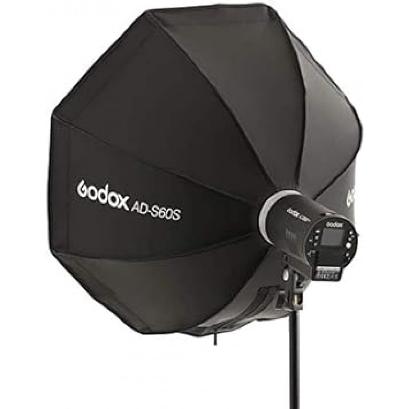 Godox AD-S60s 60cm AD300Pro AD300 Pro 손전등용 휴대용 우산 소프트박스 Godox 마운트 [병행 수입품]