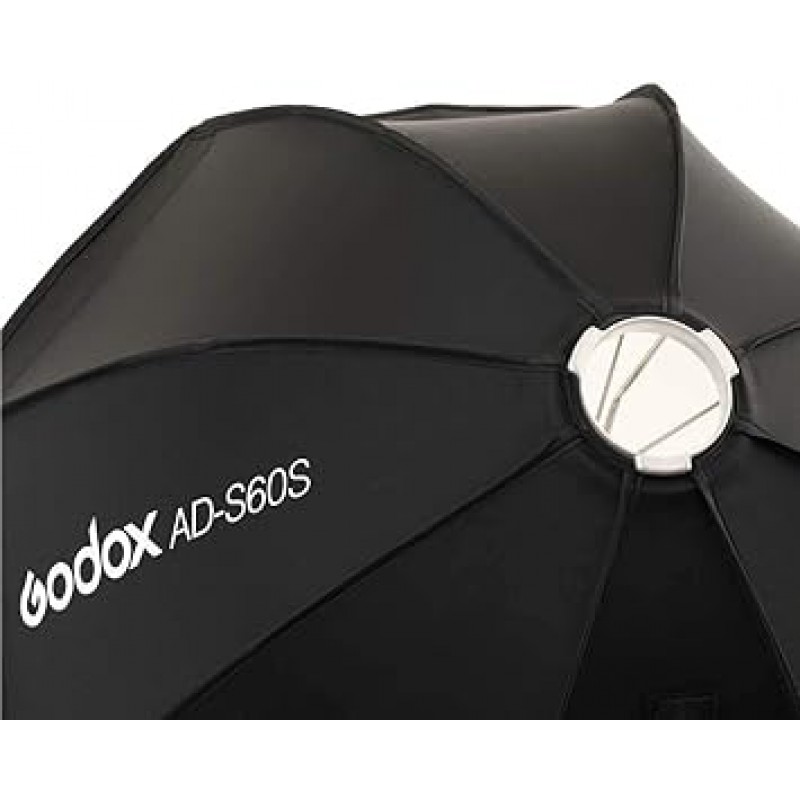 Godox AD-S60s 60cm AD300Pro AD300 Pro 손전등용 휴대용 우산 소프트박스 Godox 마운트 [병행 수입품]