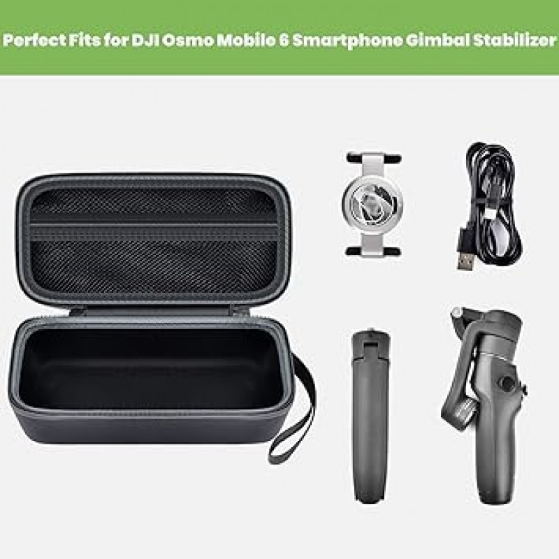 DJI Osmo Mobile 6 스마트 폰 스태빌라이저 케이스 3 축 핸드 헬드 짐벌 용 여행 홀더 OM 6 확장로드 및 자석 폰 클램프 3 & 그립 삼각 액세서리 케이스 전용