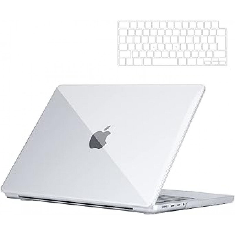 YOFITAR Macbook Pro 14인치 케이스, A2442/A2779, 2021/2023 모델, 일본어 키보드 커버, M1 Pro/Max, M2 Pro/Max 칩, 투명 케이스, 보호 케이스, 하드 케이스, 전체 보호, 먼지 방지, 안티 -슬립, 클리어