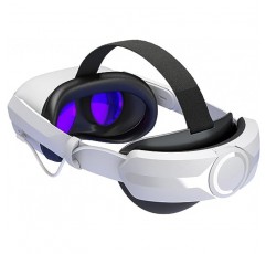 AUBIKA Meta/Oculus Quest 2 헤드 스트랩(5000mAh 배터리 포함), Elite 스트랩과 호환 가능, Meta/Oculus Quest 2 액세서리, 스마트 충전, 5~6시간 연장, 7방향 보호, 조절 가능, 향상된 안정성, 인체공학적, 손쉬운 제거