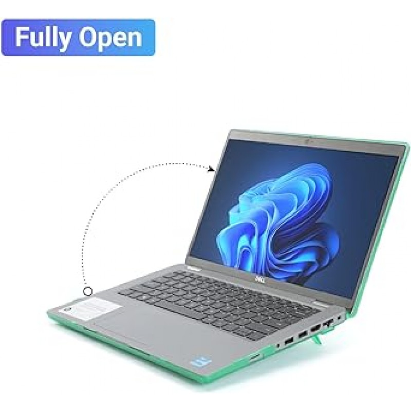 mCover 케이스 2021~2023 14인치 Dell Latitude 5420 5430 5440 Windows 노트북 컴퓨터만 지원(다른 Dell 모델에는 적합하지 않음) - 클리어