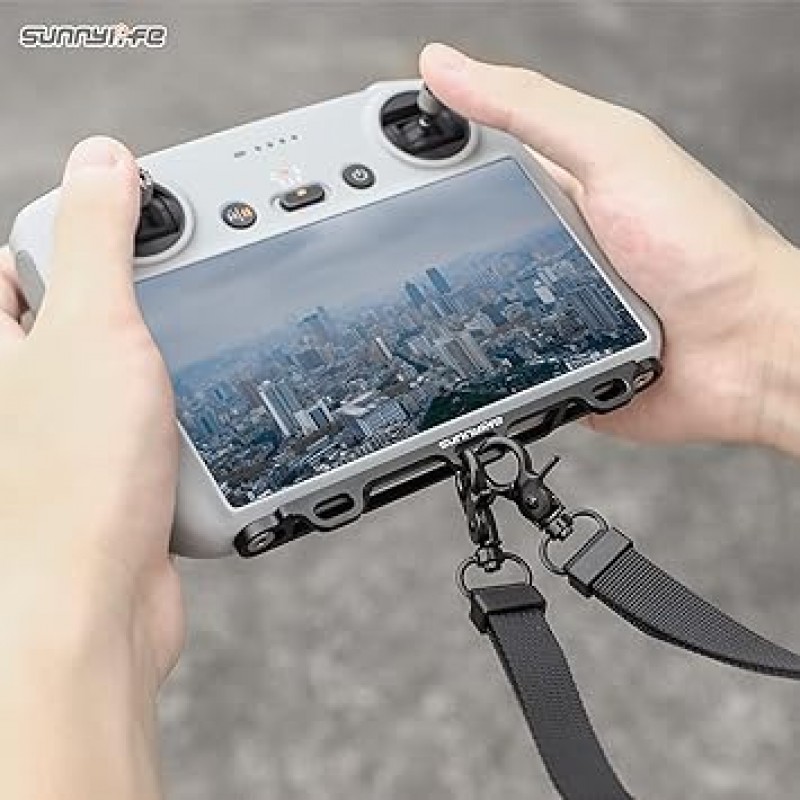 YAAAM DJI RC 전용(RC Pro) Mavic 3/ 3 Classic/ Mini3 Pro/ Mini3용 알루미늄 합금 브래킷 스트랩 장착 키트 액세서리(끈, 전용 스트랩)