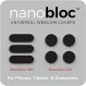 Eyebloc Nanobloc 유니버설 웹캠 커버 - 개인 정보 보호 액세서리 잔류물 없음 - 도트 및 바 7 개