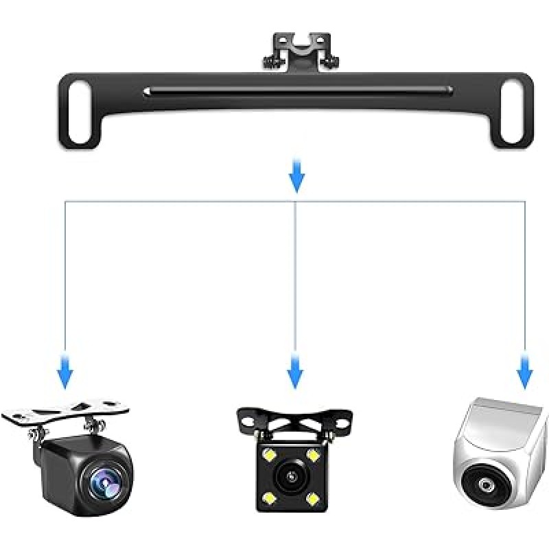 범용 자동차 후면보기 카메라 번호판 브래킷 대시 캠 미러 카메라 키트 액세서리 백 카메라 마운트 백 카메라 전용 장착 홀더 백 카메라 리버스 카메라 용