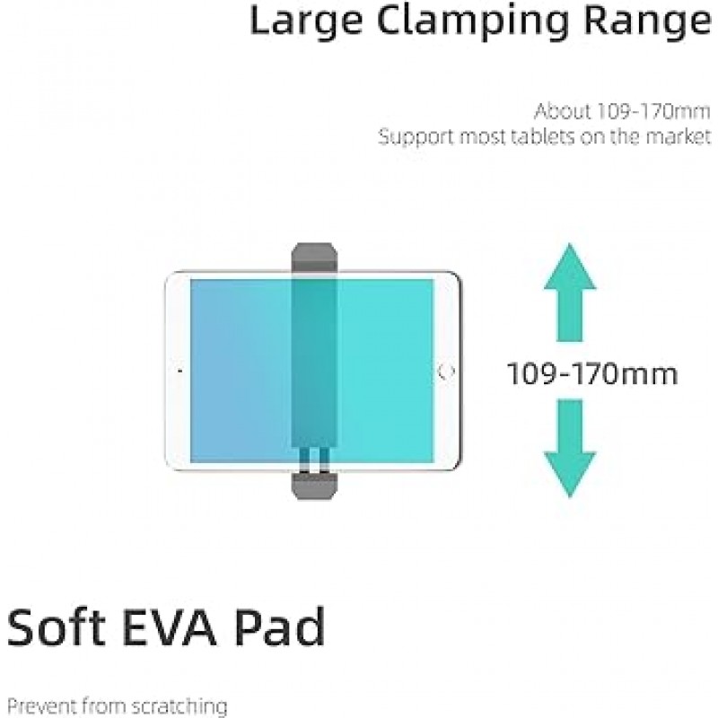 DJI Mini 3 Pro/Mavic 3/Mini SE/Air 2S/Mini 2/Mavic Air 2/Mavic Mini/Mavic 2/Mavic Air/Mavic Pro/Spark/FIMI X8 Mini/FIMI X8SE 드론, 태블릿용 YunB 원격 제어 태블릿 홀더 4.2-6.7인치 태블릿 드론 액세서리(태블릿 홀더)와 호환되는 조절 가능한 스트랩이 있는 홀더