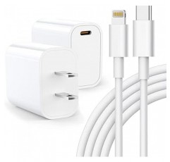 iPhone 충전기, 20W, PD, 급속 충전, PSE/MFi 인증, USB-C 충전기, USB C-Lightning 케이블, 5.9피트(1.8m), Type C, 급속 충전기, 스마트폰 충전기, iPhone 전원 어댑터, Type C, iPhone iPhone/iPad/AirPods 및 기타 USB-C 장치와 호환되는 충전기