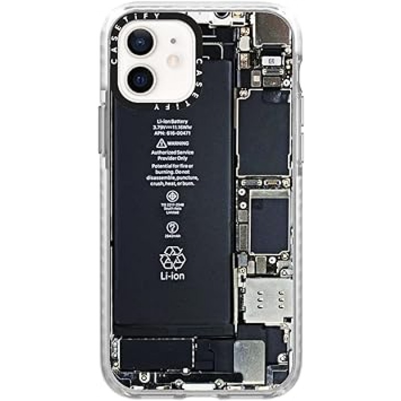 iPhone 12용 CASETiFY 임팩트 케이스, 내부 부품, 클리어 프로스트