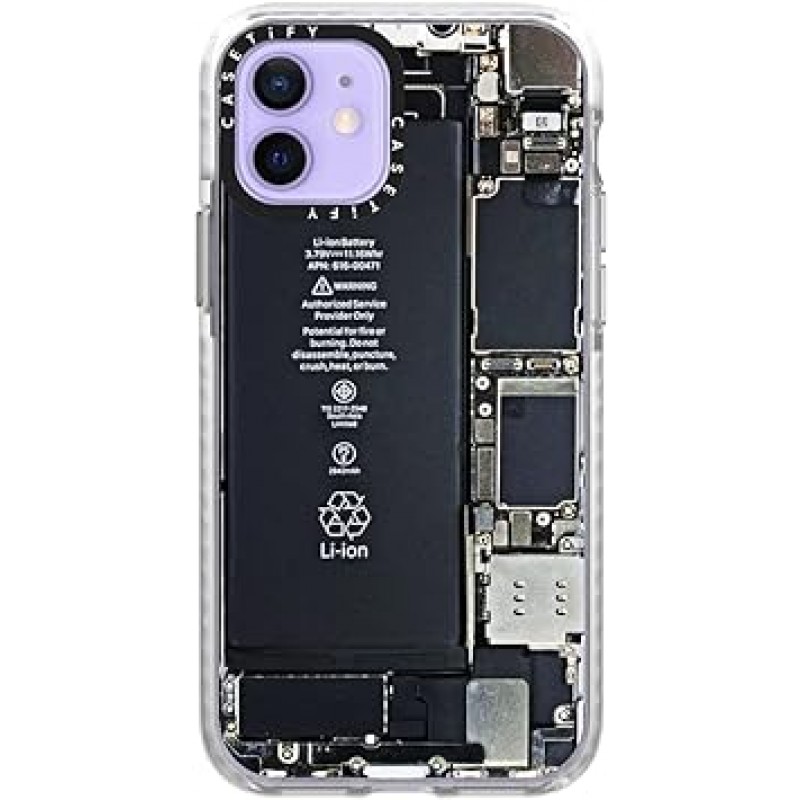 iPhone 12용 CASETiFY 임팩트 케이스, 내부 부품, 클리어 프로스트