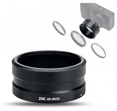 Ricoh GT-2 용 JJC GA-2 렌즈 어댑터 Ricoh Ricoh GR IIIx GRIIIx GR3x 카메라 용 Teleconversion 렌즈 Ricoh GA-2 렌즈 어댑터와 호환되는 49mm 필터