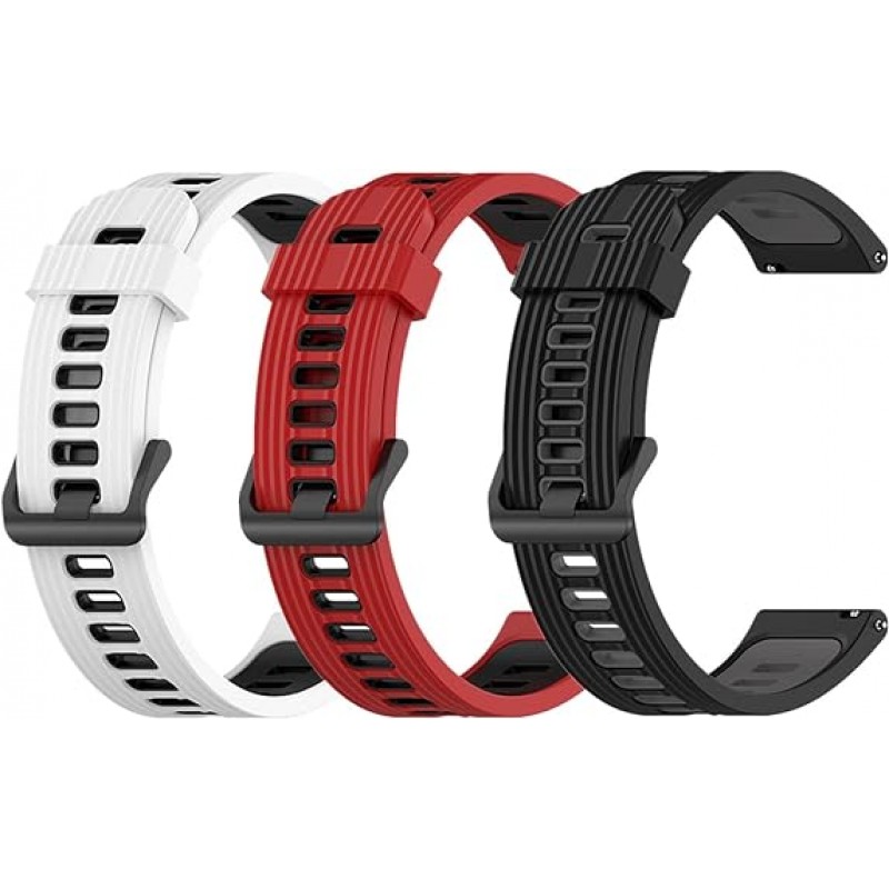 [LICHIFIT] Amazfit GTR4/Amazfit GTS4 밴드, 밴드, 혼합 색상, 교체용 밴드, 실리콘, 소프트, 통기성, 내구성, 스포츠 밴드, 스마트 워치 액세서리