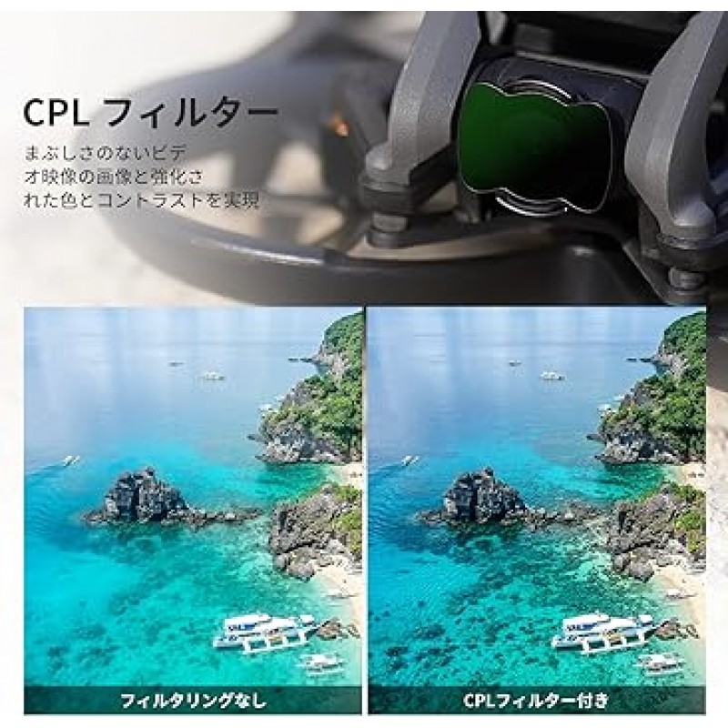 NEEWER 3개 마그넷식 ND/CPL 필터 세트 ND8/ND16/CPL/마그넷식 어댑터 DJI Avata Pro Mini FPV 드론 액세서리에 대응