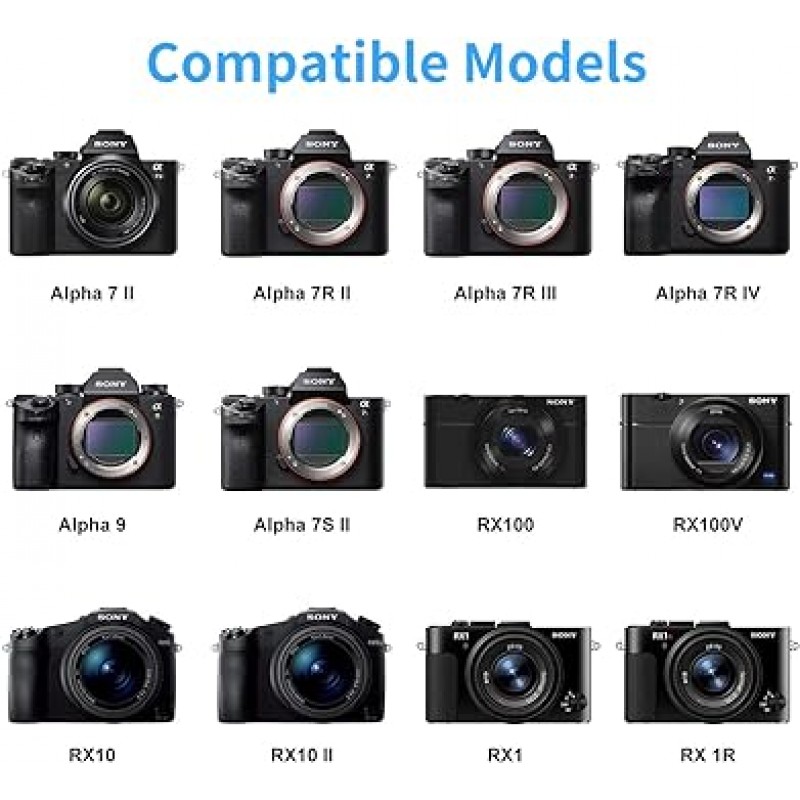 QIBOX 스크린 프로텍터 Sony Alpha a7RIII a7RIV A7R3 A9 A7RII A7SII A77II RX100 카메라 대응 강화 유리 스크린 가드 끝에서 끝까지 풀 커버 [3장 팩]