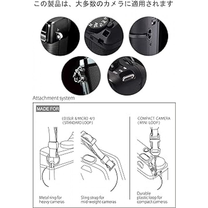 CANPIS CP008 카메라 스트랩, 정품 가죽, 핸드메이드, 넥 스트랩, SLR 및 미러리스용, 황갈색