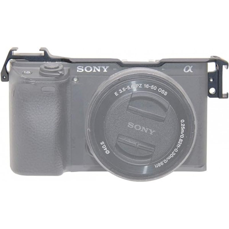 듀알코올 드슈 어댑터 이전 플레이트 간단 푸드 마이크 연장 콜드 슈 마운트 브래킷 Sony Alpha A6400 ILCE-6400 카메라용 Vlogging 비디오 제작 촬영 액세서리