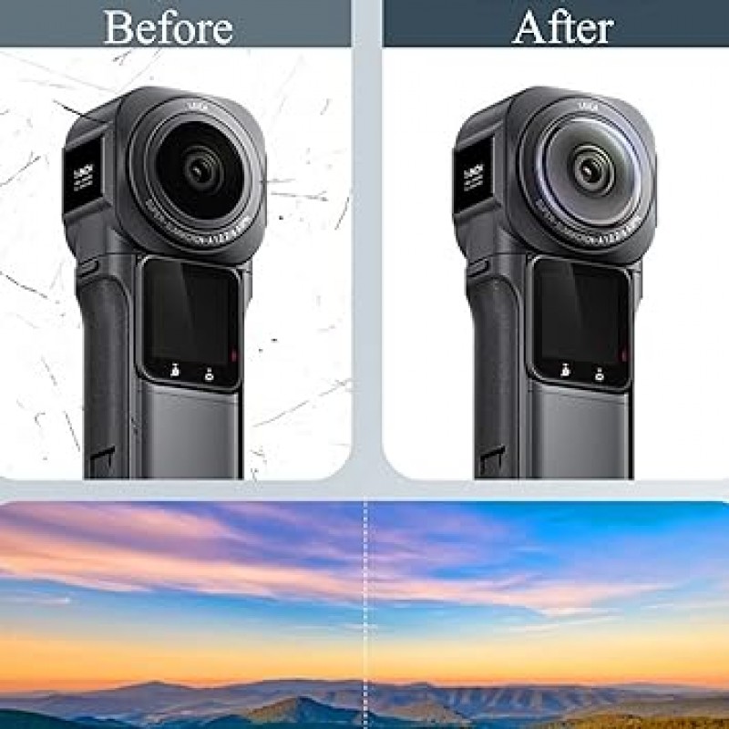 Honbobo Insta360 ONE RS 1 인치 360 Edition 렌즈 보호대 렌즈 가드 모조 스크래치 액세서리