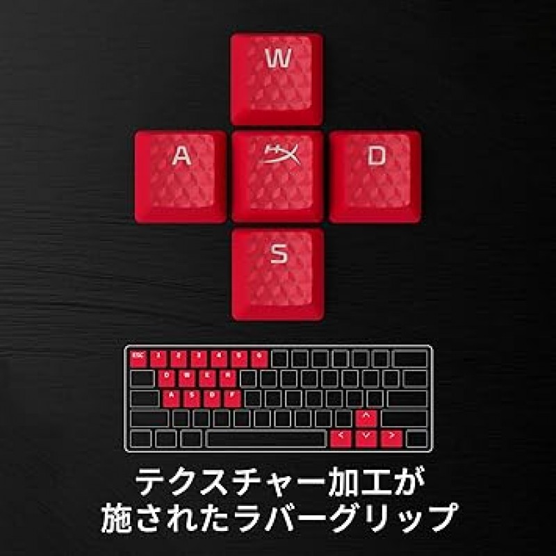 HyperX 519U1AA#ABA 고무 키 탑, 게임 액세서리 키트, 키 탑 19개, 파란색