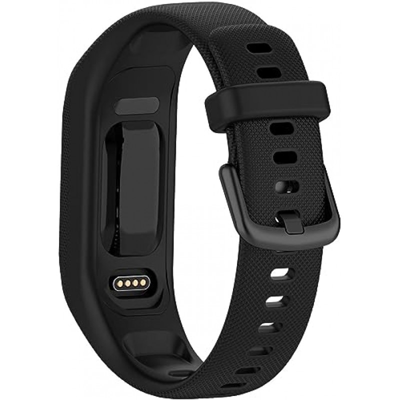 Garmin vivosmart 5 밴드 벨트 3색 세트 교체 밴드 Garmin vivosmart 5용 실리콘 스포츠 밴드 교체 벨트 스트랩 액세서리(블랙+화이트+와인 레드)