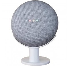 Mount Genie Nest Mini(2세대) Google Home Mini(1세대) | 사운드 및 외관 개선 | Mini용 가장 깨끗한 마운트 홀더 스탠드(흰색)