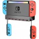 SPORTLINK Switch Wall Halter Storage Stand, Display Mount, Switch and Switch OLED Models, Dock, Body, Strap, Joy-Con, Complete Storage, Wall Mount, 스위치용, TV 근처 또는 뒤, 공간 절약, 빠른 방열, 쉬운 설치