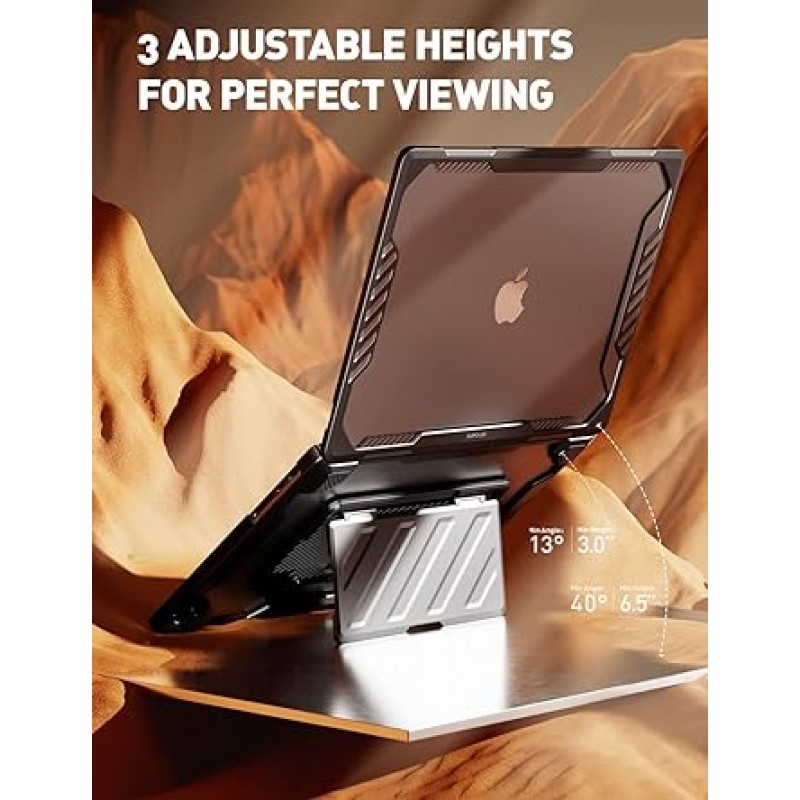 SUPCASE MacBook Pro 16.2인치(2021년 발매) 커버 A2485 M1 Pro / M1 Max 방열성 내충격 360° 전면 보호 스탠드 부착 각도 강화 투명 쉘 커버 UBPro 시리즈