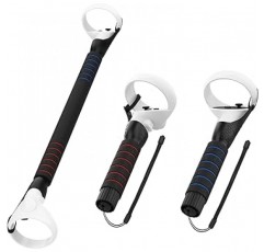 AMVR for Beat Saber Extension Handle for Quest 1/Quest 2/Rift S vr 액세서리 비트 세이버 게임용 라이트 소드 그립 확장 그립 2 in 1