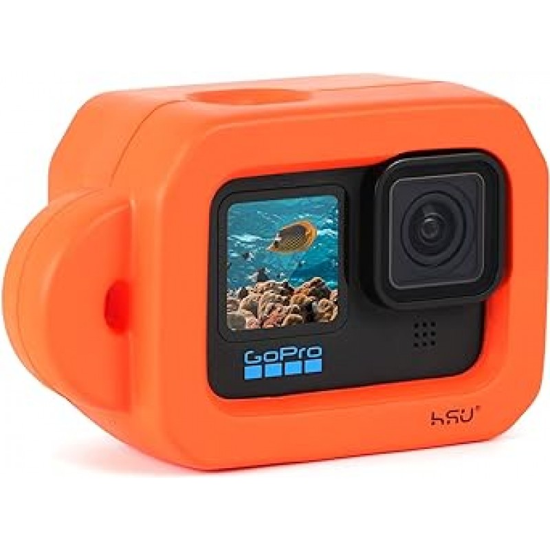 HSU 슈퍼 부력 Gopro 플로팅 케이스, 수중 액세서리, 플로트 커버, 플로트 쉘, 침몰 방지, GoPro Hero 11/10/9와 호환 가능