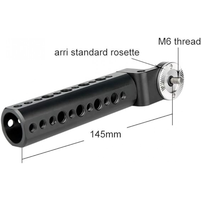 NICEYRIG 로제트 핸들, ARRI 표준 스타일 로제트 핸들, 360도 회전식 암 케이지, 알루미늄 합금, DSLR 장비, DSLR 리그, DSLR 리그, 1피스 -252