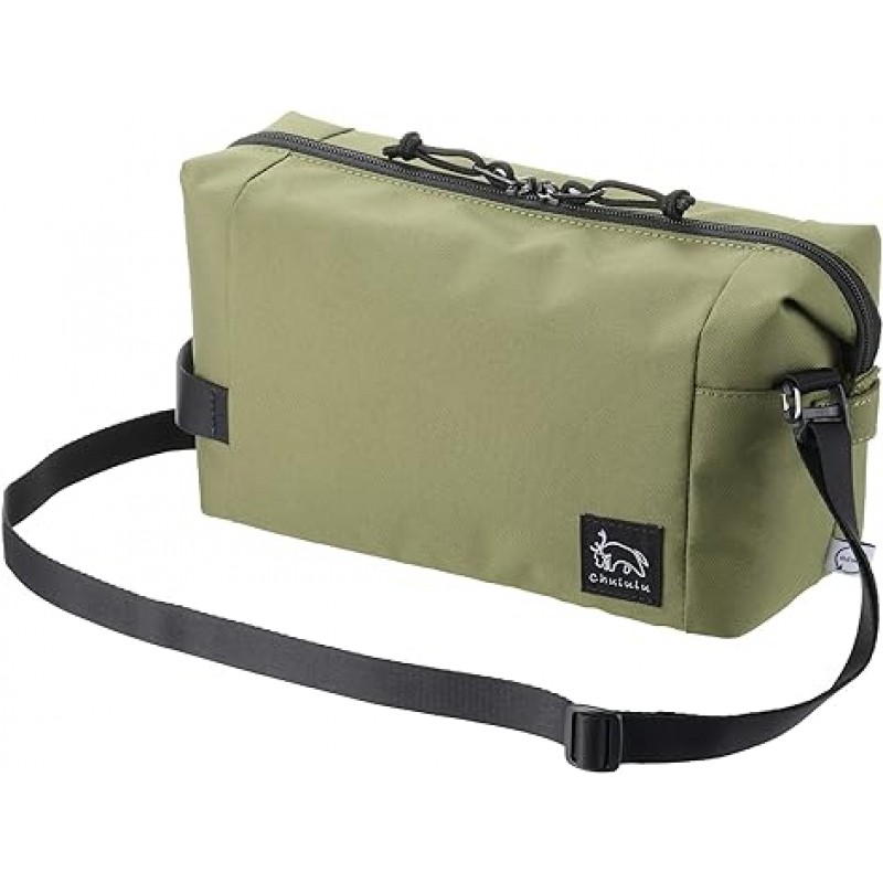 Hakuba AMZSCH-REIPLOV Camera Bag, Chululu Renewed Inner Pouch, L, Olive Sustainable Inner Bag, 카메라 케이스, 핸들 포함, 숄더 스트랩 포함