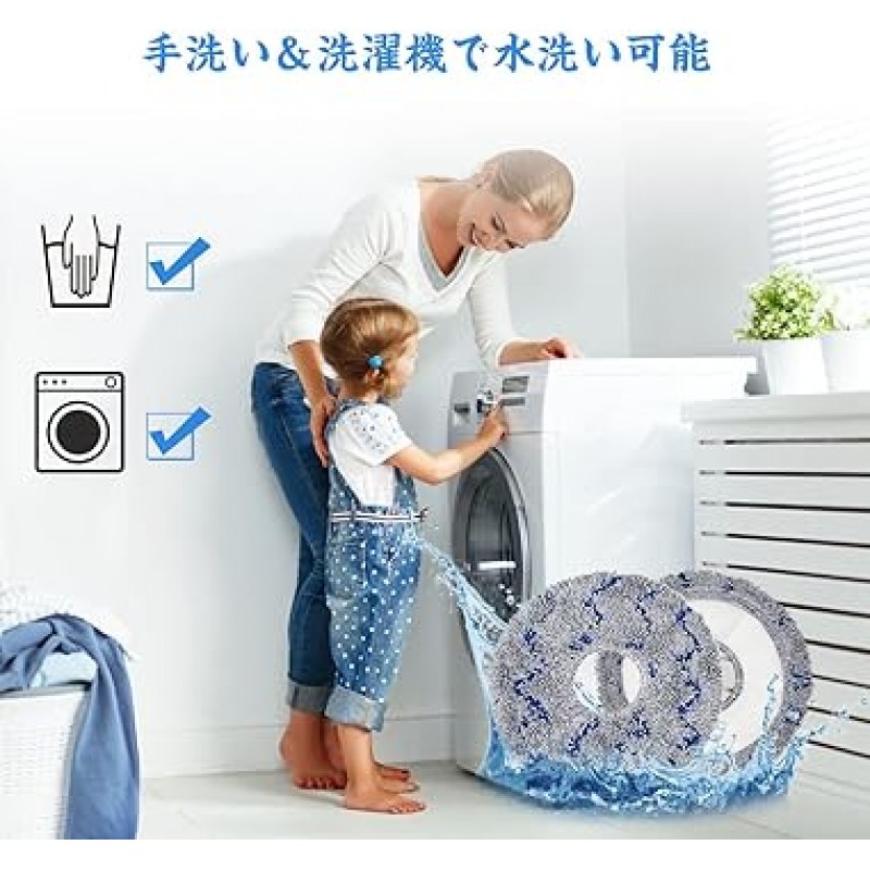 ECOVACS DEEBOT X1 Omni / X1TURBO / X1 Plus 교체용 액세서리 로봇 진공 교체용 ECOVACS 걸레 패드 소모품(6팩)