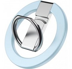 Helalife Magsafe Ring, 스마트폰 Magsafe Ring, All-Metal, Ultra-Thin, Metal Link Holder, 스마트폰 스탠드 기능, 강력한 자기력, 안정성, iPhone 13 / 12 시리즈용(블루)