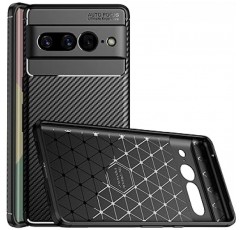 McDuLL Google Pixel 7 Pro 케이스, 5G TPU 충격 방지 충격 흡수 지문 방지 무선 충전 견고한 갑옷 Google Pixel 7 Pro 케이스용 전체 보호 커버(검은색)