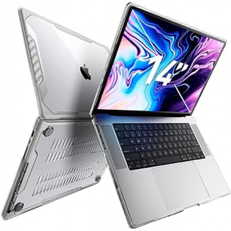 MacBook Pro 14인치용 SUPCASE 유니콘 비틀 시리즈 케이스(2021 출시) A2442 M1 Pro / M1 Max, MacBook Pro 14인치 터치 ID용 이중 레이어 하드 쉘 보호 커버