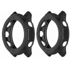 Sheawa garmin 포어 러너 955 보호 케이스 보호 커버 용 2pcs 케이스 커버 garmin 포어 러너 955 (블랙) 용 tpu 고무 충격 방지 액세서리