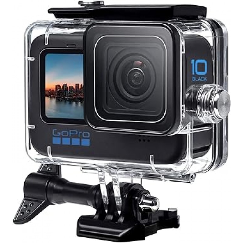 Vkesen hero11/hero10/hero 9 gopro 액세서리 용 방수 케이스 go pro hero11/hero10/hero9 액션 카메라 용 다이브 하우징