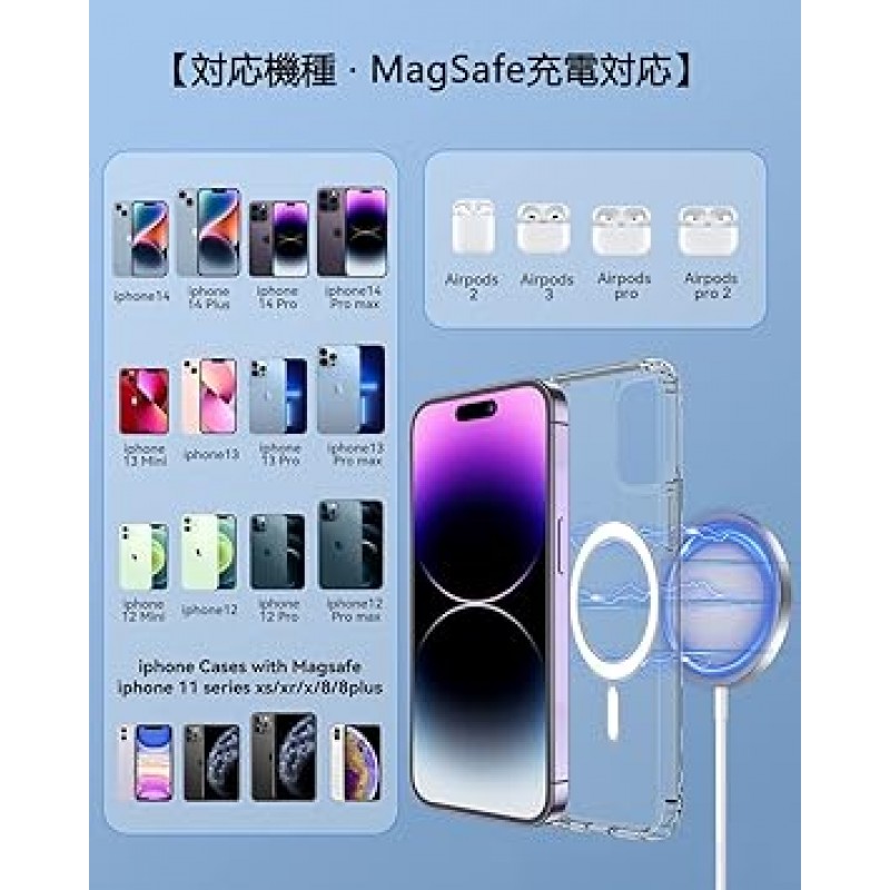 무선 충전기, 2023년 모델, 자기 자기 안전 충전기, Qi 인증, i-Phone 14 Plus, i-Phone 14 Pro, i-Phone 14 Pro Max, i-Phone 13 Mini, i-Phone 13 Pro, i-Phone 13 Pro, i-Phone 13 Pro Max, i-Phone 13 Pro Max, i-Phone 12, i-Phone 12 Mini, i-Phone 12 Pro / i-Phone1 2 Pro Max와 호환 가능, A