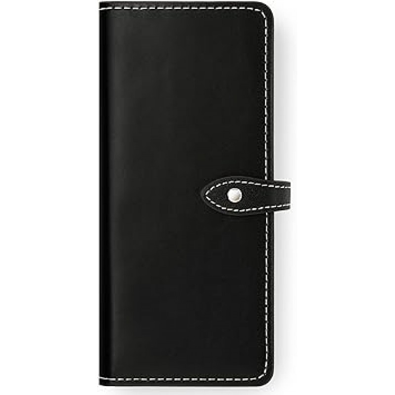 SC-55C SCG16 Galaxy Z Fold 4 Case, Tochigi Leather, Samsung Samsung Samsung 노트북 타입 커버, 스마트폰 케이스, 스탠드 기능, 자석 없음, 스트랩 홀, 스트랩 홀, 블랙