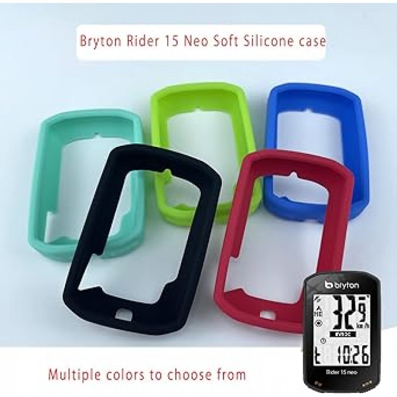 Voikoli 케이스 Bryton Rider 15 Neo 지원 소프트 실리콘 보호 커버 케이스 Bryton Rider 15 Neo GPS 사이클링 액세서리 (화이트)