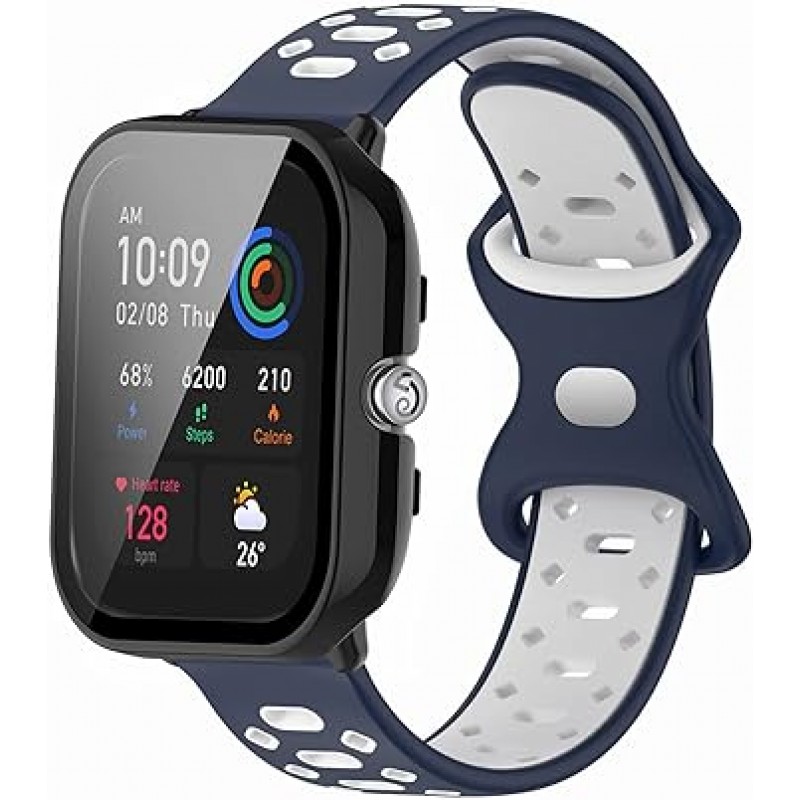 Amazfit GTS 4 Mini용 SHEAWA 밴드, 3가지 색상, 교체용 밴드, GTS 2 미니 실리콘 밴드, 통기성, 교체용 벨트, 액세서리(Type-C)