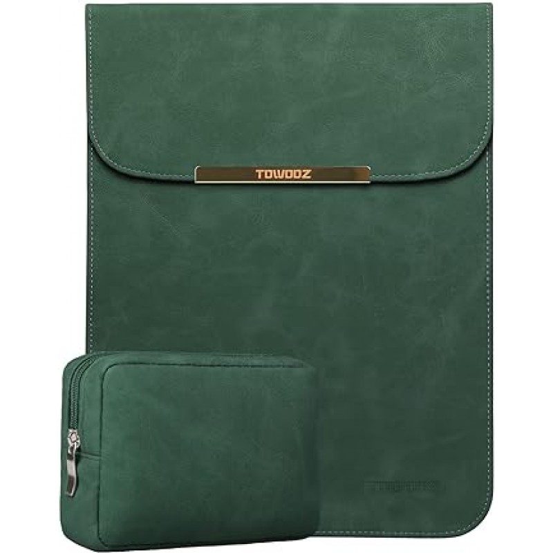 TOWOOZ Macbook Air Case, 13인치 New M2 Macbook Pro 13인치 케이스, 얇은, 충격방지, 발수, 휴대성, 출퇴근 통근 또는 통학, 비즈니스, 360° 보호, 보호 커버, 보관 파우치 포함, MacBook Air / MacBook용 노트북 케이스 프로 13-14인치