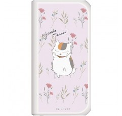 나츠메 우인장 NTM-LA25UC-04 Nyanko Sensei 모바일 배터리, 5,000mAh, 접이식 콘센트, 2.4A 출력, 2-in-1 유형, USB-A x 1, USB-C x 1 포트, 2개 장치 동시 충전, 제비꽃