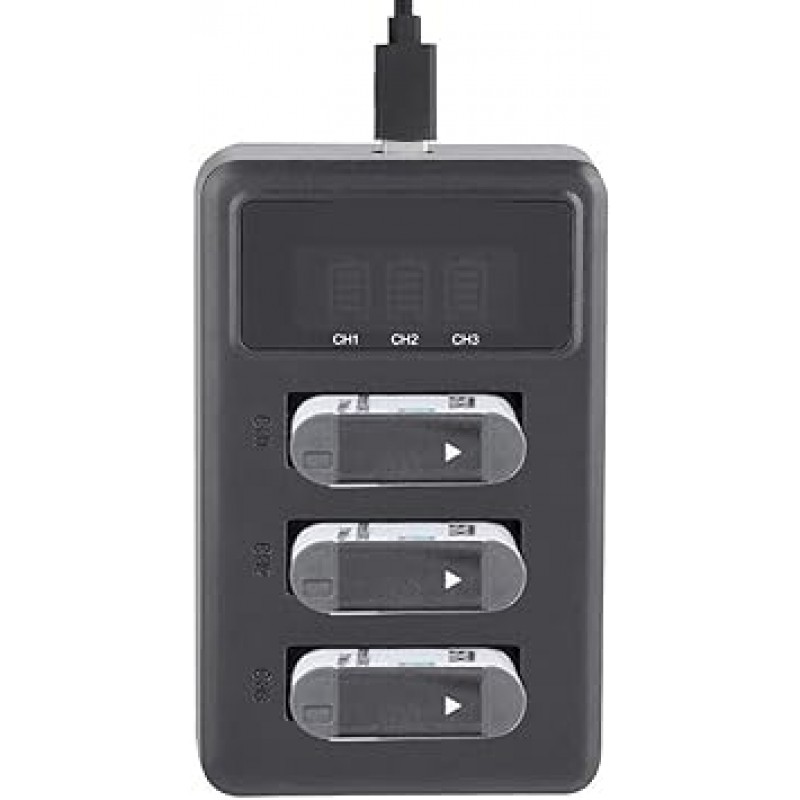 Fosa USB 충전기 Sony NP BX1, Sony NP-BX1용 휴대용 액션 카메라 배터리 충전기 3 슬롯 USB 충전 블랙 액세서리