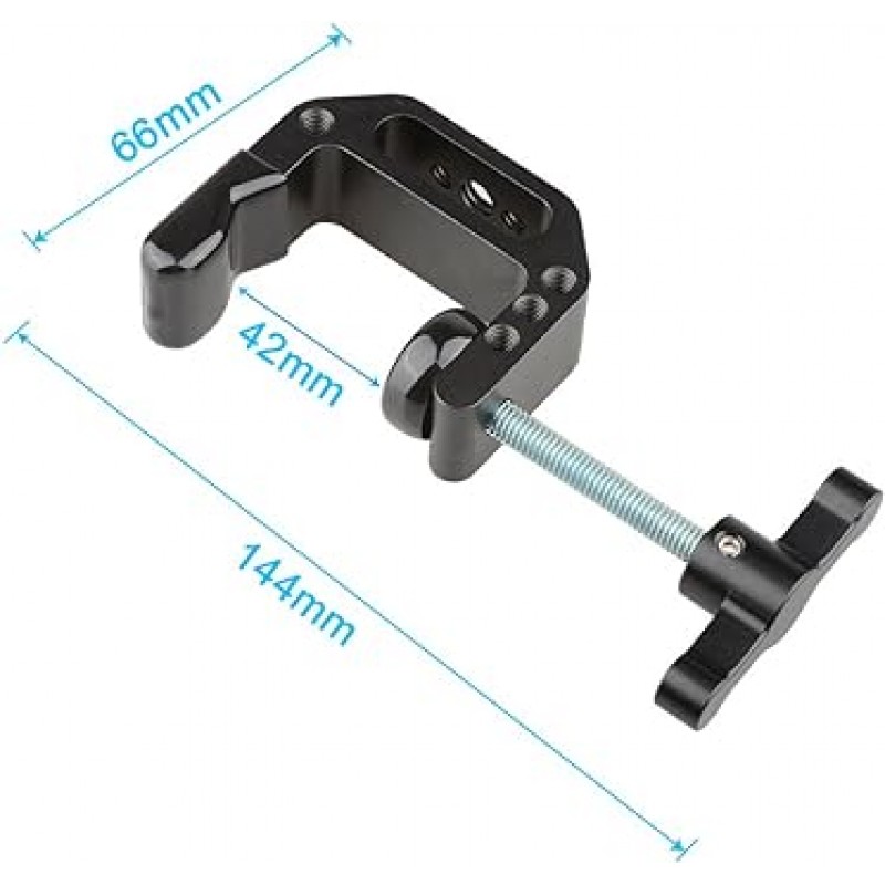 CAMVATE 범용 카메라 C 클램프 C 클립 금속 최대 개방 42mm 사진 액세서리용 1/4