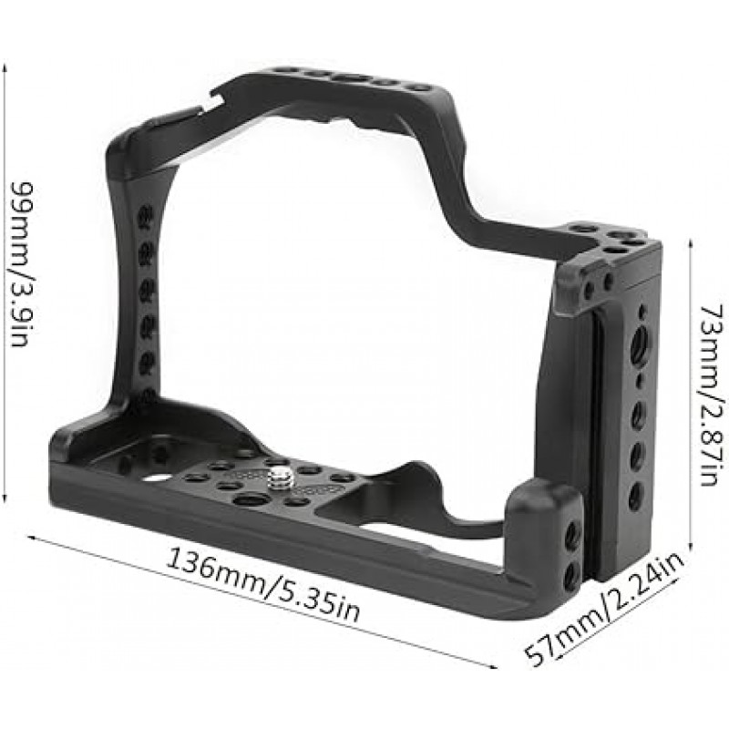 카메라 케이지, 케이지 리그, 금속 카메라 케이지 리그, 그립 핸들 캐논 EOS M50/M5 미러리스 카메라용 콜드 슈 확장 액세서리