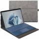 Xisiciao Microsoft Surface Pro 9용 보호 케이스(TPU Softshell 키보드 커버 포함) Surface Pro 9와 호환 가능, 얇고 가벼운 방열 디자인(회색)